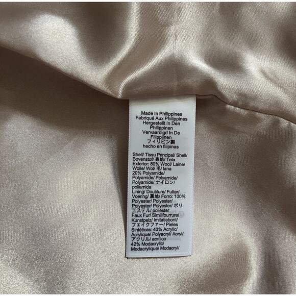 NEW J.Crew Size 2 Chateau Parka Coat Italian Stadium Cloth Wool Camel NWT - Picture 9 of 10